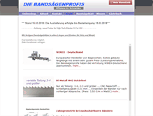 Tablet Screenshot of bandsaegenprofis.de